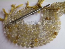 Golden Rutile Far Faceted Round Beads